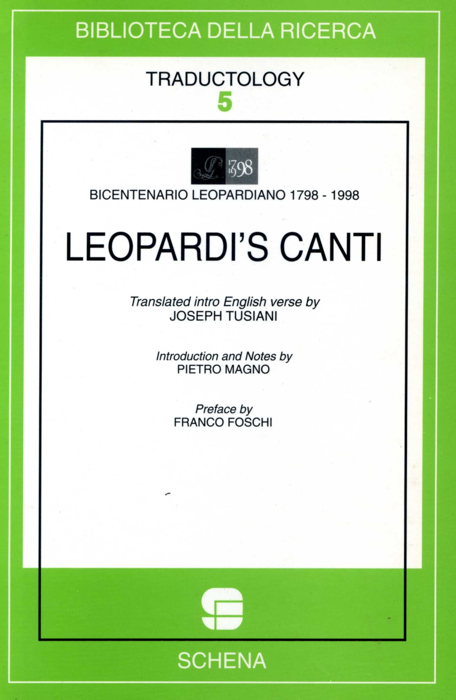 Leopardi's Canti