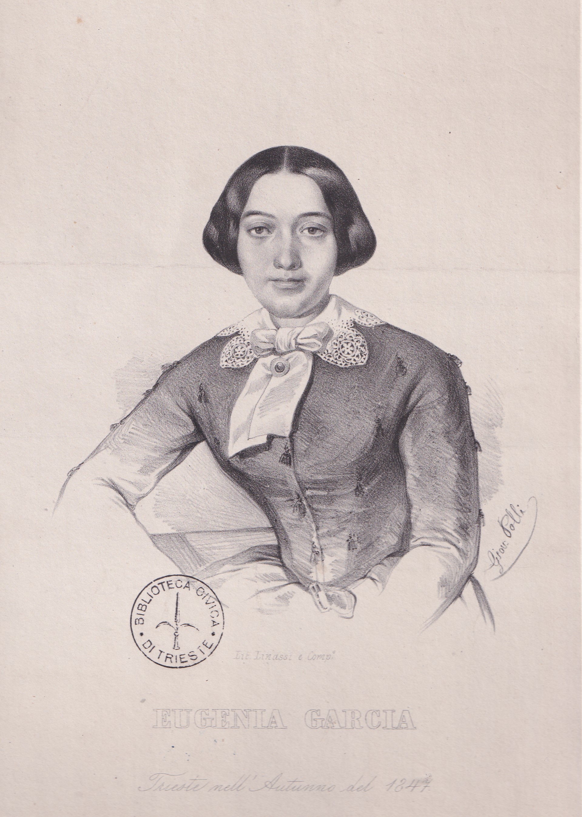 Eugenia Garcia, Trieste nell'autunno del 1847