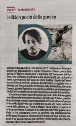 Tolkien poeta della guerra : Trieste : al museo LETS