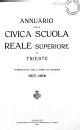 Annuario della Civica scuola reale superiore ..